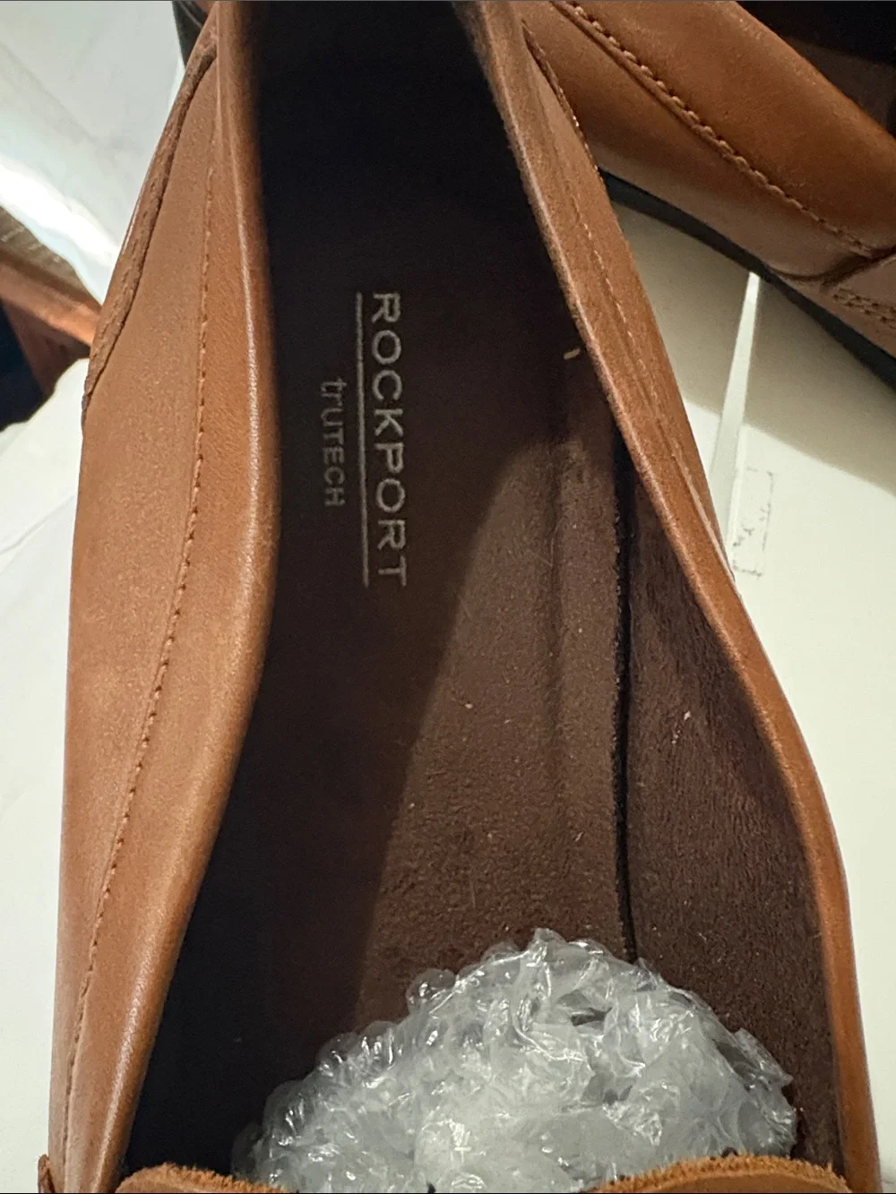 Rockport Men's Tan Leather Penny Loafers